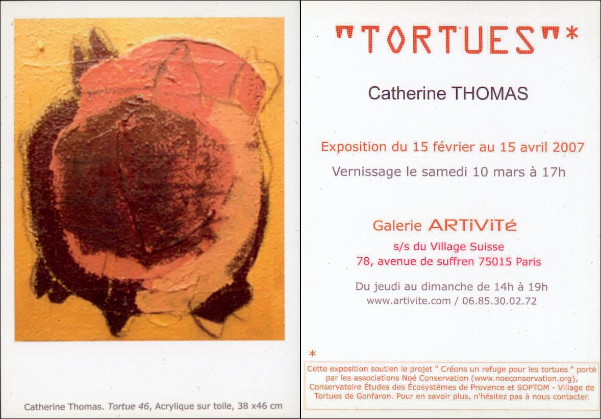 Art contemporain avec tortue