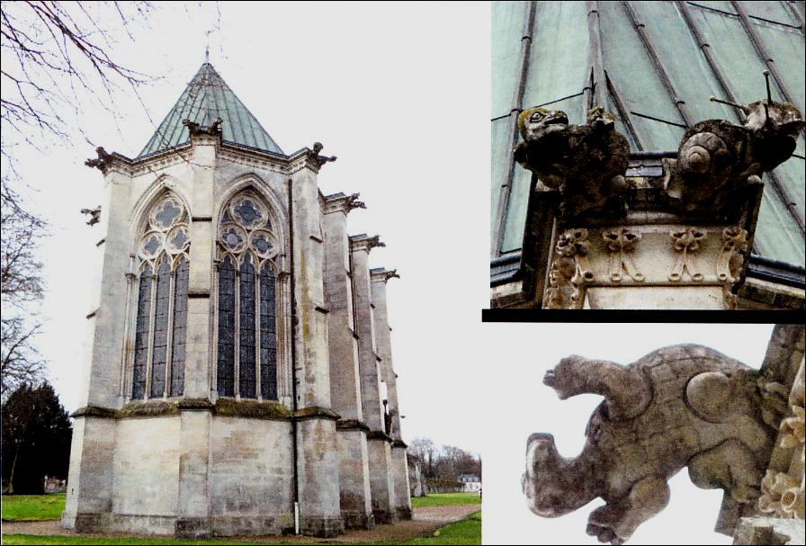 Monuments religieux de France avec tortues.