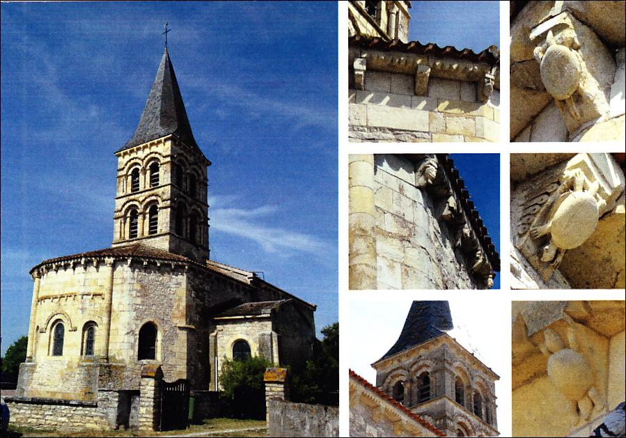 Monuments religieux de France avec tortues.