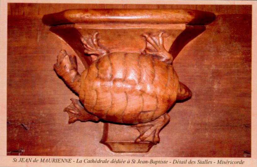 Monuments religieux de France avec tortues.