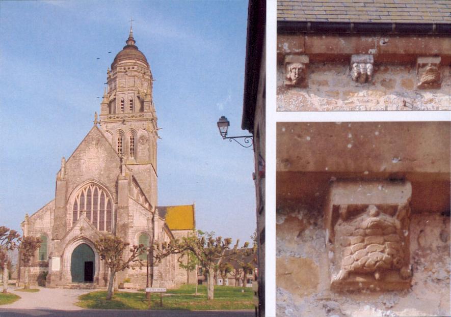 Monuments religieux de France avec tortues.