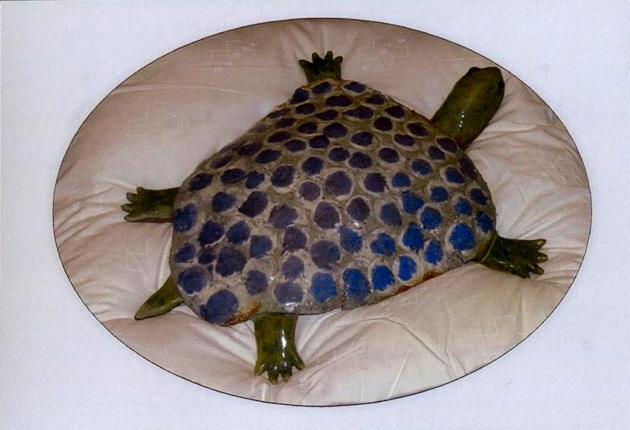 Art contemporain avec tortue